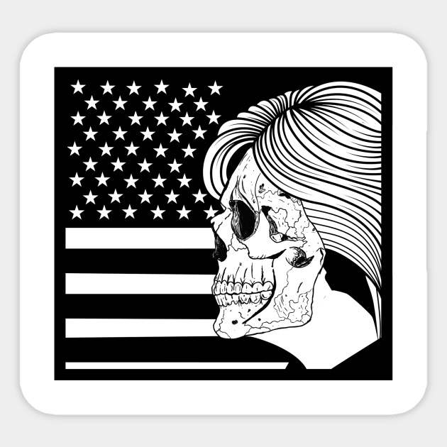 HORROR HILLARY Sticker by theanomalius_merch